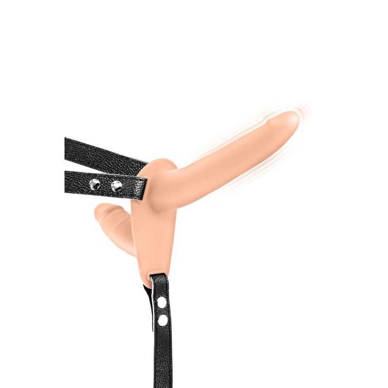 Prestaloveshop Double Gode Ceinture Vibrant USB