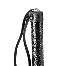 Prestaloveshop Whip Croco Fouet Noir Effet Peau de Croco