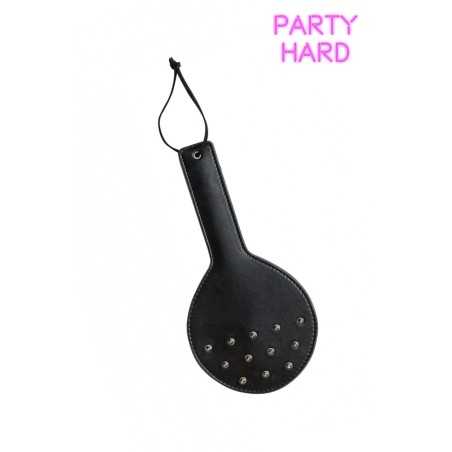 Prestaloveshop Paddle Forme Raquette Pcv Noire Dragonne Pointes