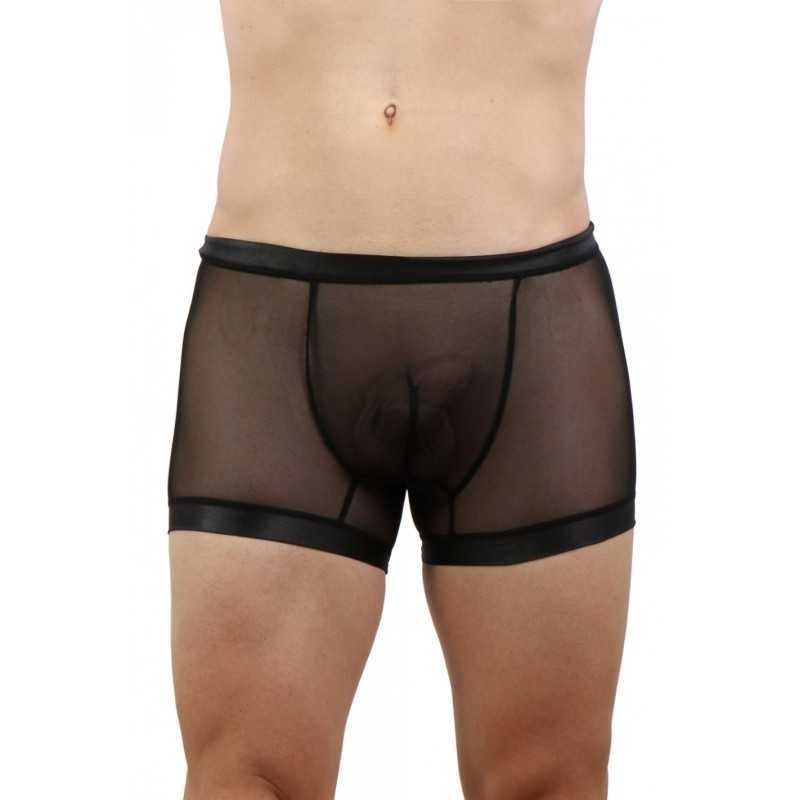 Prestaloveshop Boxer Homme Micro Résille Transparente