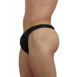 Prestaloveshop String Homme Wetlook Effet Peau Serpent