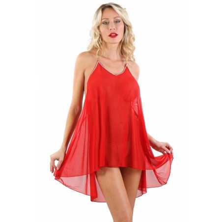 Prestaloveshop Robe Voile Dos Très Décolletée