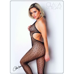 Prestaloveshop Bodystocking Résille Motif Géométrique Ouvert