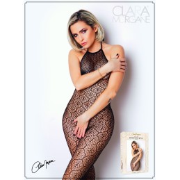 Prestaloveshop Bodystocking Résille Motif Géométrique Ouvert