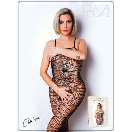 Prestaloveshop Bodystocking Résille Déstructurée Ouvert Entre