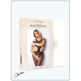 Prestaloveshop Bodystocking Résille Losange Ouvert Cotés et