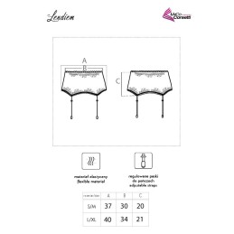 Prestaloveshop Lendiem Porte Jarretelle Large Dentelle Noire