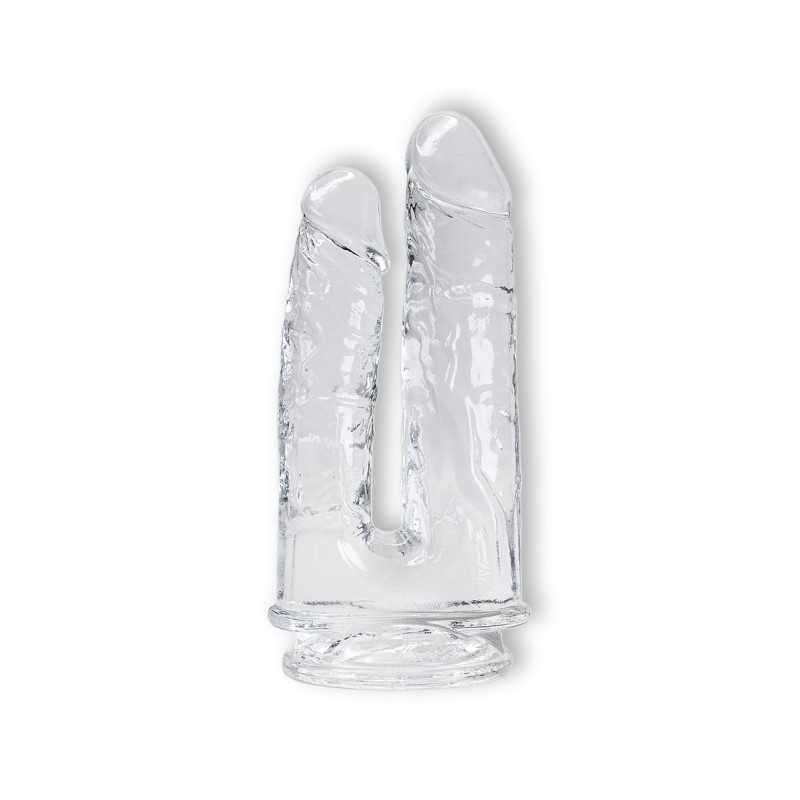 Prestaloveshop Imperium Double Gode Ventouse Jelly Transparent