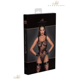 Prestaloveshop Body string micro résille floquée velours F242