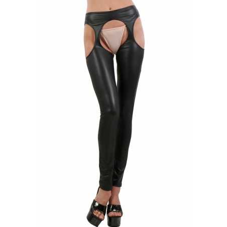 Prestaloveshop Chaps Legging Wetlook