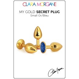 Prestaloveshop My Gold Secret Plug Doré Bijou Bleu