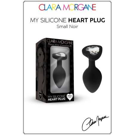 Prestaloveshop My Herat Black Silicone Plug Coeur