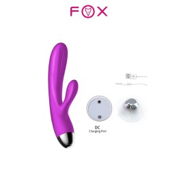 Prestaloveshop Vibromasseur Brillant X7 Rabbit Pulsateur Violet