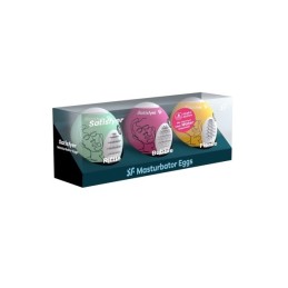 Prestaloveshop Set 3 Egg oeufs Masturbateurs