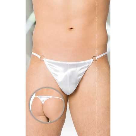 Prestaloveshop String satiné anneaux cotés Homme