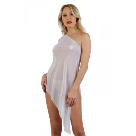 Prestaloveshop Robe asymétrique micro résille