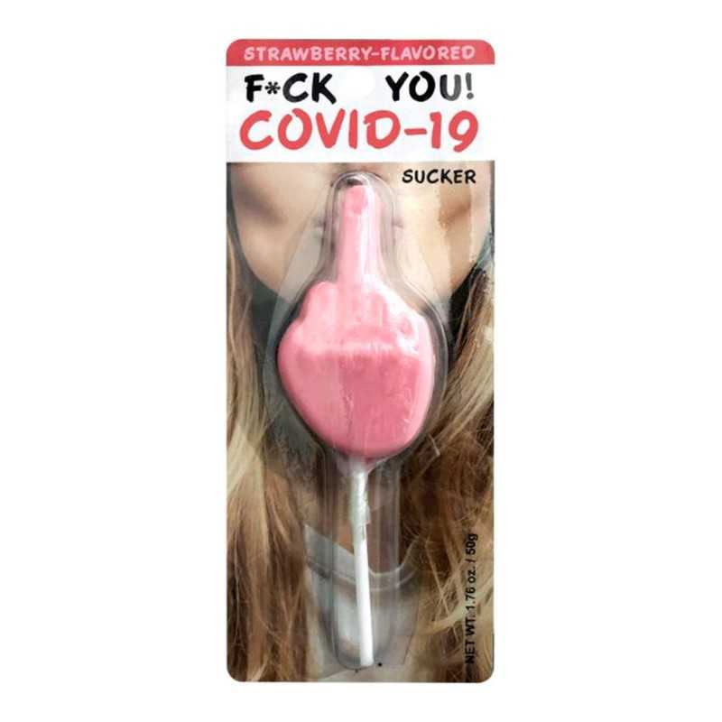 Prestaloveshop F*Ck You Covid-19 Sucette Fraise