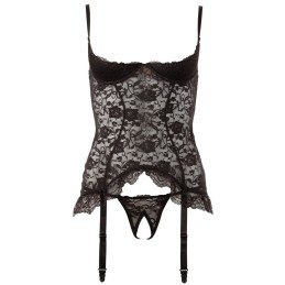 Prestaloveshop Candice Guêpiére Dentelle Noire Seins Et String