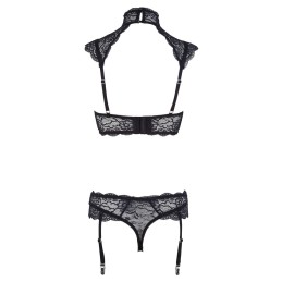 Prestaloveshop Somptueux Ensemble Dentelle Noire Soutien Gorge