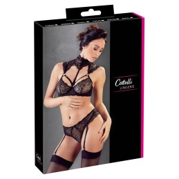 Prestaloveshop Somptueux Ensemble Dentelle Noire Soutien Gorge