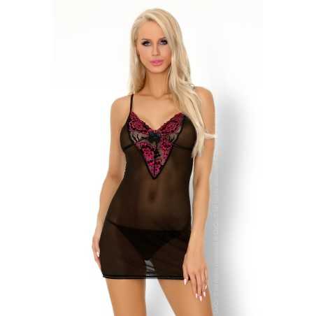 Prestaloveshop Loritan Nuisette Transparente Noire Rose