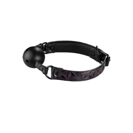 Prestaloveshop Ball Gag Baillon Boule Simili Cuir Irisé Violet