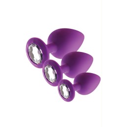 Prestaloveshop Joyas Set 3 Plugs Rosebud S-M-L