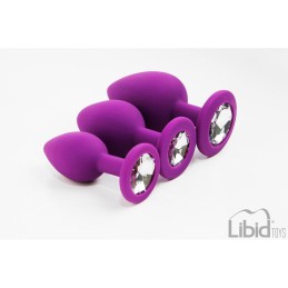 Prestaloveshop Joyas Set 3 Plugs Rosebud S-M-L