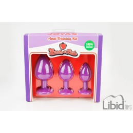 Prestaloveshop Joyas Set 3 Plugs Rosebud S-M-L