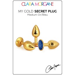 Prestaloveshop My Gold Secret Plug Doré Bijou Bleu