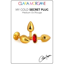 Prestaloveshop My Gold Secret Plug Doré Bijou Rouge