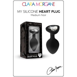 Prestaloveshop My Herat Black Silicone Plug Coeur