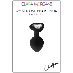 Prestaloveshop My Herat Black Silicone Plug Coeur