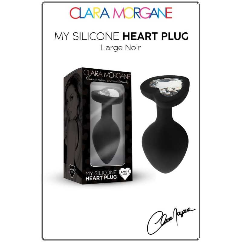 Prestaloveshop My Herat Black Silicone Plug Coeur