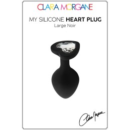 Prestaloveshop My Herat Black Silicone Plug Coeur