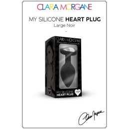 Prestaloveshop My Herat Black Silicone Plug Coeur