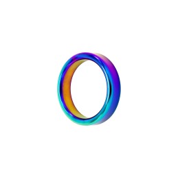 Prestaloveshop Cockring Rainbow Large Anneau Acier Irisé