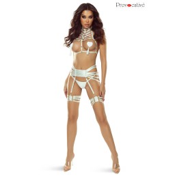 Prestaloveshop Soutien Gorge Ouvert Harnais Satiné