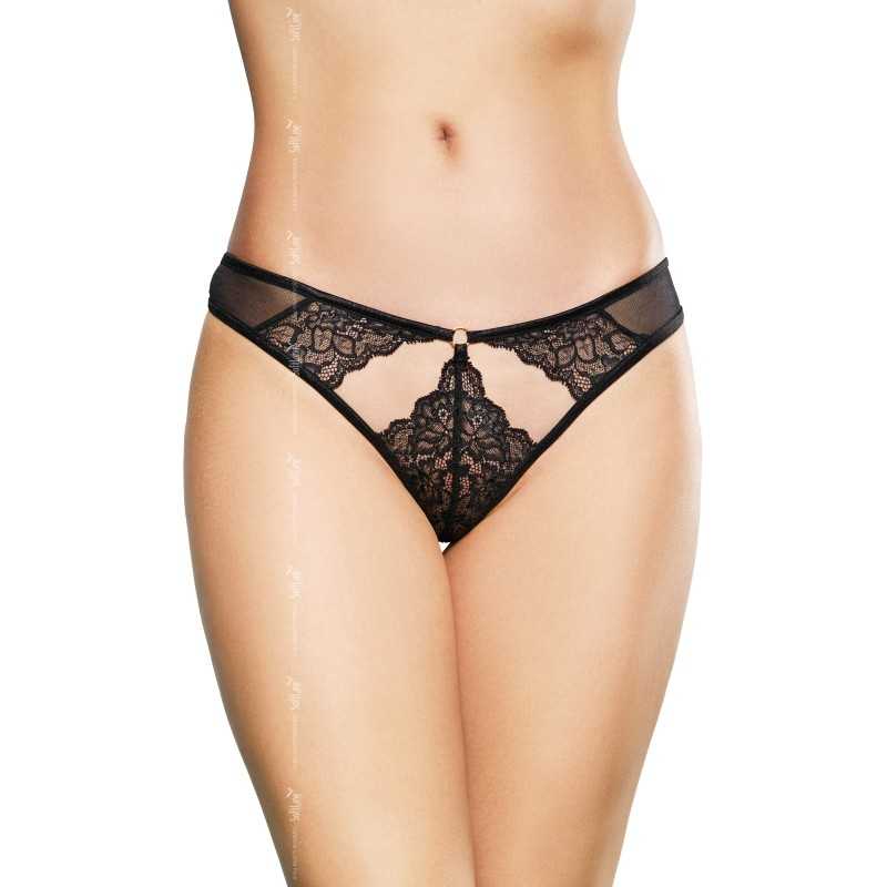 Prestaloveshop String Dentelle Bleu Marine 2497