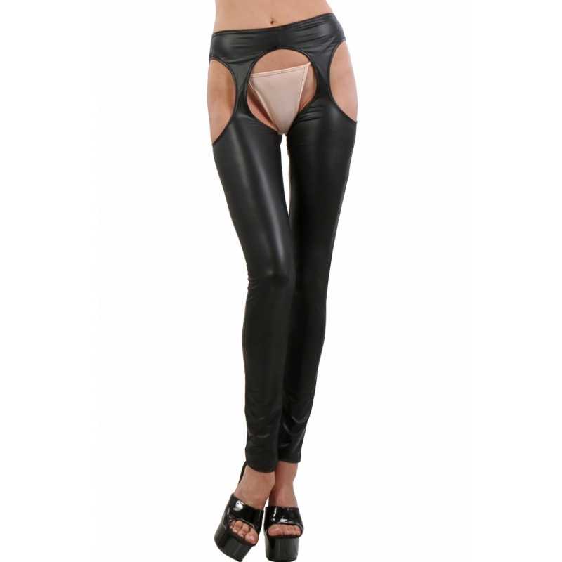 Prestaloveshop Chaps Legging Wetlook