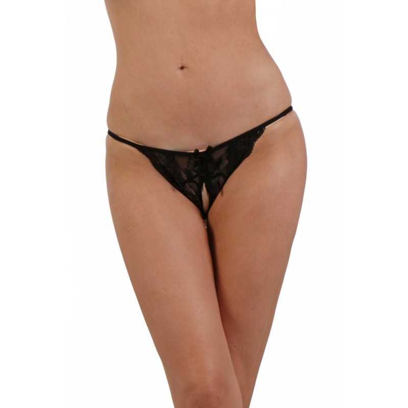 Prestaloveshop String tanga dentelle ouvert