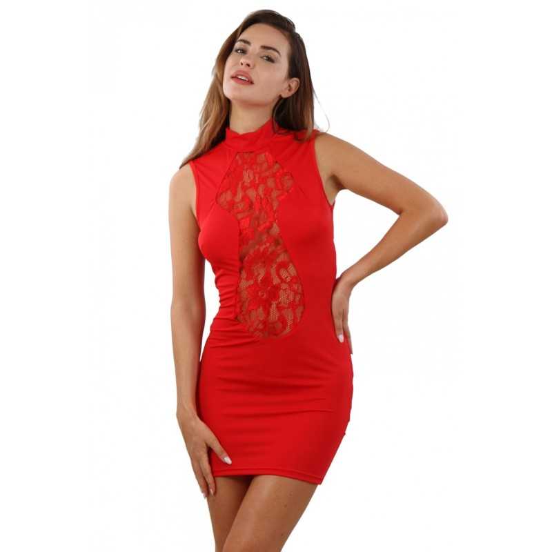 Prestaloveshop Robe Opaque dentelle devant