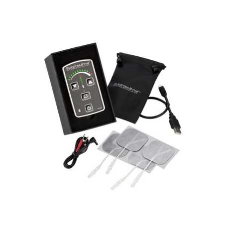 Prestaloveshop Contrôleur Electro Stimulation et 4 Electrodes