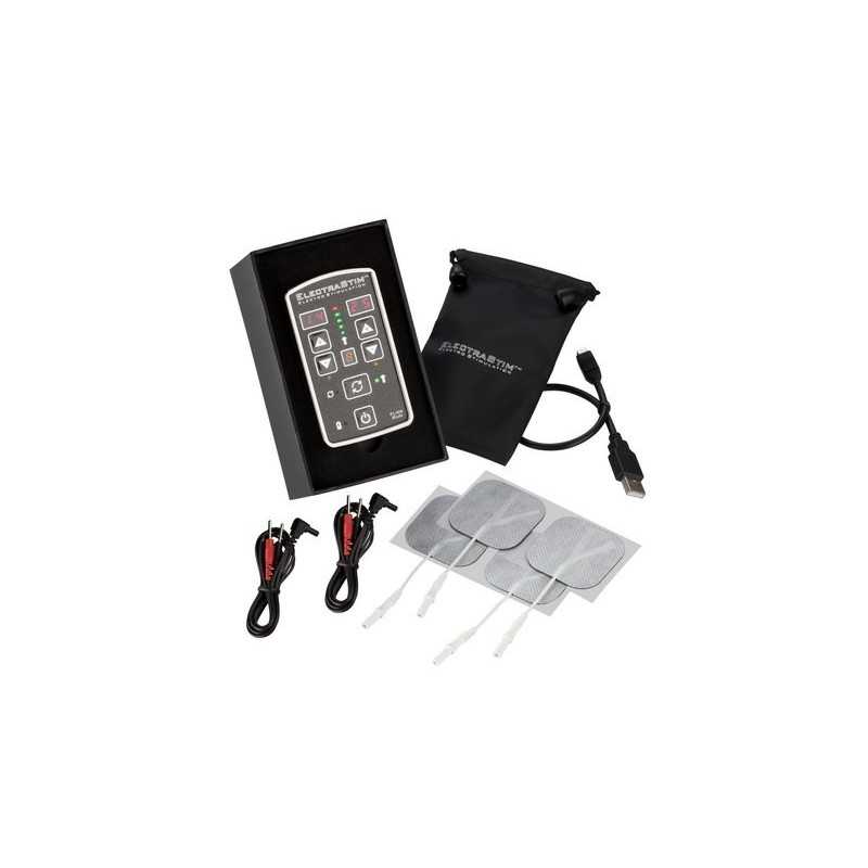 Prestaloveshop Boitier Electro Stimulation et 4 Electrodes