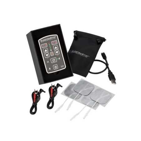 Prestaloveshop Boitier Electro Stimulation et 4 Electrodes