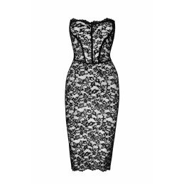 Prestaloveshop Robe Fourreau Dentelle Lacée Dos F301