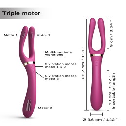 Prestaloveshop Infinite Joy Flexible 3 Moteurs Rechargeable