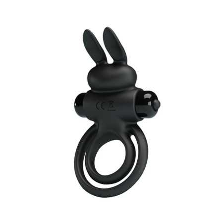 Prestaloveshop Ring 3 Double Anneau Vibrant Lapin