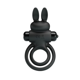 Prestaloveshop Ring 3 Double Anneau Vibrant Lapin