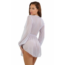 Prestaloveshop Robe transparente manches longues